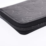 LOUIS VUITTON Louis Vuitton Monogram Shadow Zippy Vertical Black M62902 Men's Leather Wallet A Rank Used Ginzo