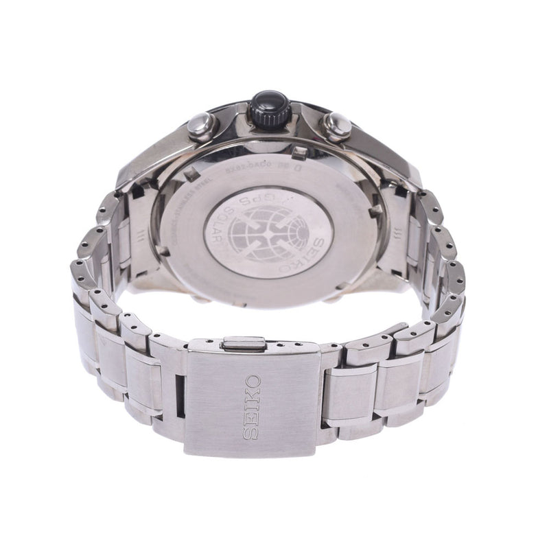 SEIKO精工阿斯隆GPS 8X系列SBXB011男装SS/陶瓷手表黑色表盘AB等级二手银藏