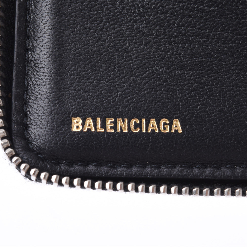 バレンシアガスクエアウォレット クロコ型押し 黒 ユニセックス 二つ折り財布 BALENCIAGA 中古 – 銀蔵オンライン