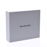 BALENCIAGA Square wallet Croco embossed black Unisex leather Two-fold wallet A rank Used Ginzo