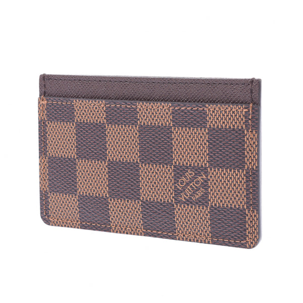 LOUIS VUITTON Louis Vuitton Damier Port Cult Sunpool Brown N61722 Unisex Card Case Unused Ginzo