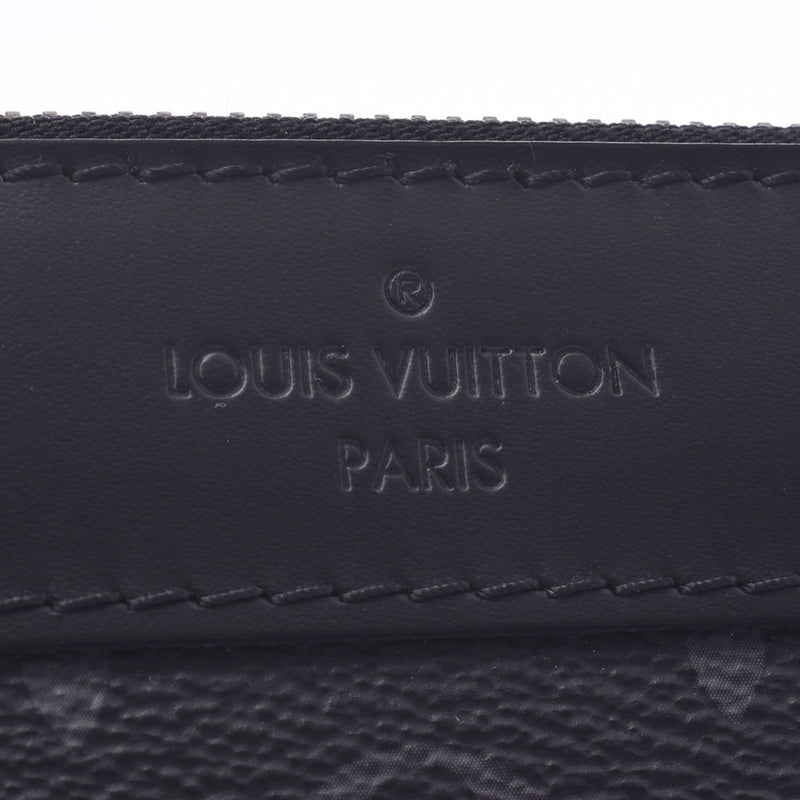 LOUIS VUITTON Louis Vuitton monogram eclipse pochette Discovery black / gray M62291 men clutch bag AB rank used silver storehouse