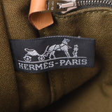 HERMES Hermes fool toe green unisex canvas tote bag B rank used silver storehouse