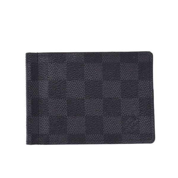 LOUIS VUITTON ルイヴィトン ダミエ グラフィット ポルトフォイユパンス 黒 N61000 メンズ 札入れ ABランク 中古 銀蔵
