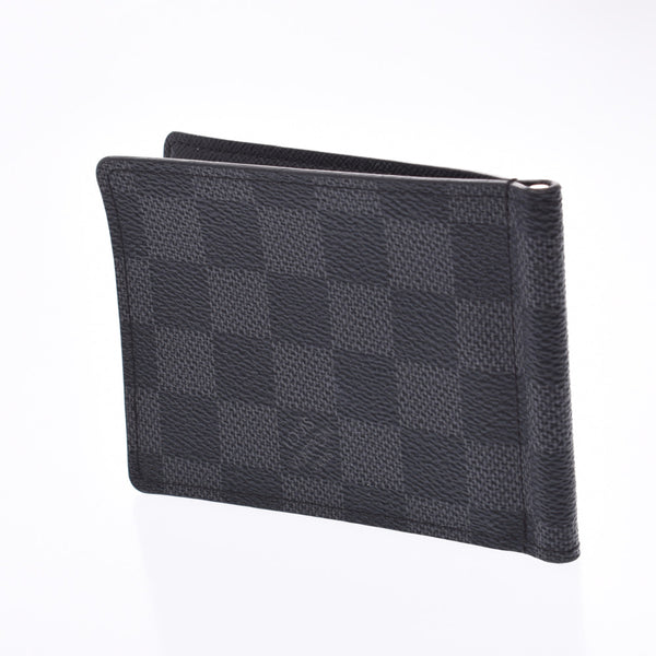 LOUIS VUITTON ルイヴィトン ダミエ グラフィット ポルトフォイユパンス 黒 N61000 メンズ 札入れ ABランク 中古 銀蔵