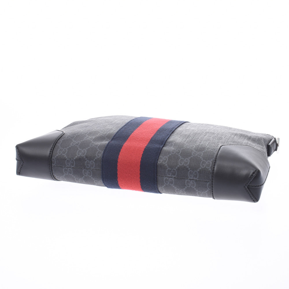 グッチGGスプリーム 2WAYバッグ クラッチバッグ 黒 メンズ ショルダー