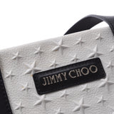 JIMMY CHOO ジミーチュウ ソフィア M スターエンボンス 白 ユニセックス カーフ トートバッグ Bランク 中古 銀蔵