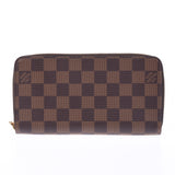 LOUIS VUITTON Louis Vuitton Damier Zippy Wallet Brown N41661 Unisex Wallet AB Rank Used Ginzo