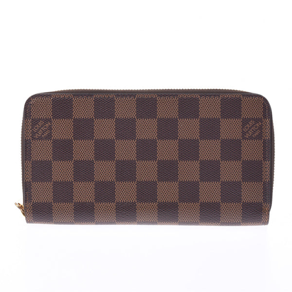 LOUIS VUITTON Louis Vuitton Damier Zippy Wallet Brown N41661 Unisex Wallet AB Rank Used Ginzo