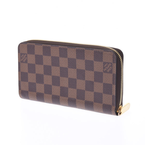 LOUIS VUITTON Louis Vuitton Damier Zippy Wallet Brown N41661 Unisex Wallet AB Rank Used Ginzo