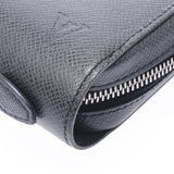 LOUIS VUITTON Louis Vuitton Taiga Zippy XL Clutch Bag Black M42097 Men's Leather Purse A Rank Used Ginzo