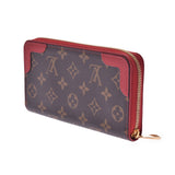 LOUIS Vuitton Louis Vuitton monogram zippy wallet retiree rosslees m61854 women's monogram canvas long wallet a-rank used silver stock