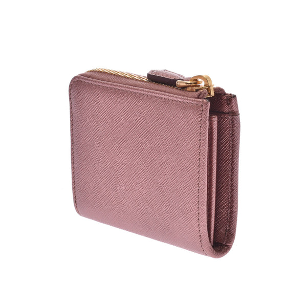 PRADA Prada coin purse metallic pink ladies Saffiano coin case new same used Ginzo