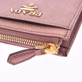 PRADA Prada coin purse metallic pink ladies Saffiano coin case new same used Ginzo