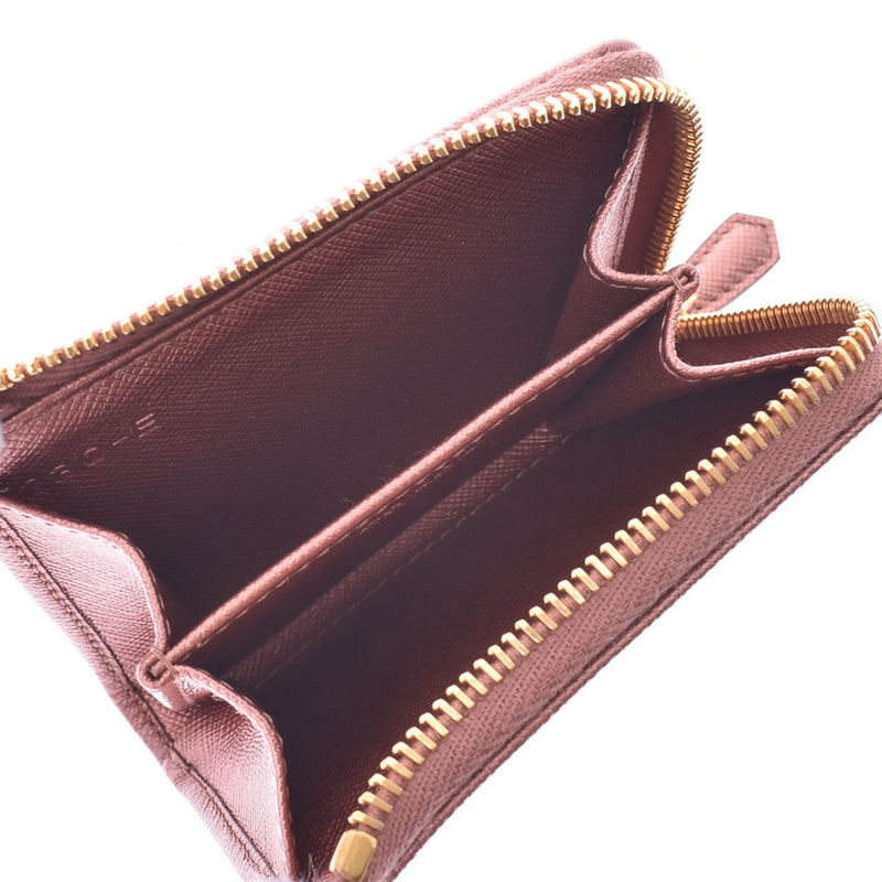 PRADA Prada coin purse metallic pink ladies Saffiano coin case new same used Ginzo