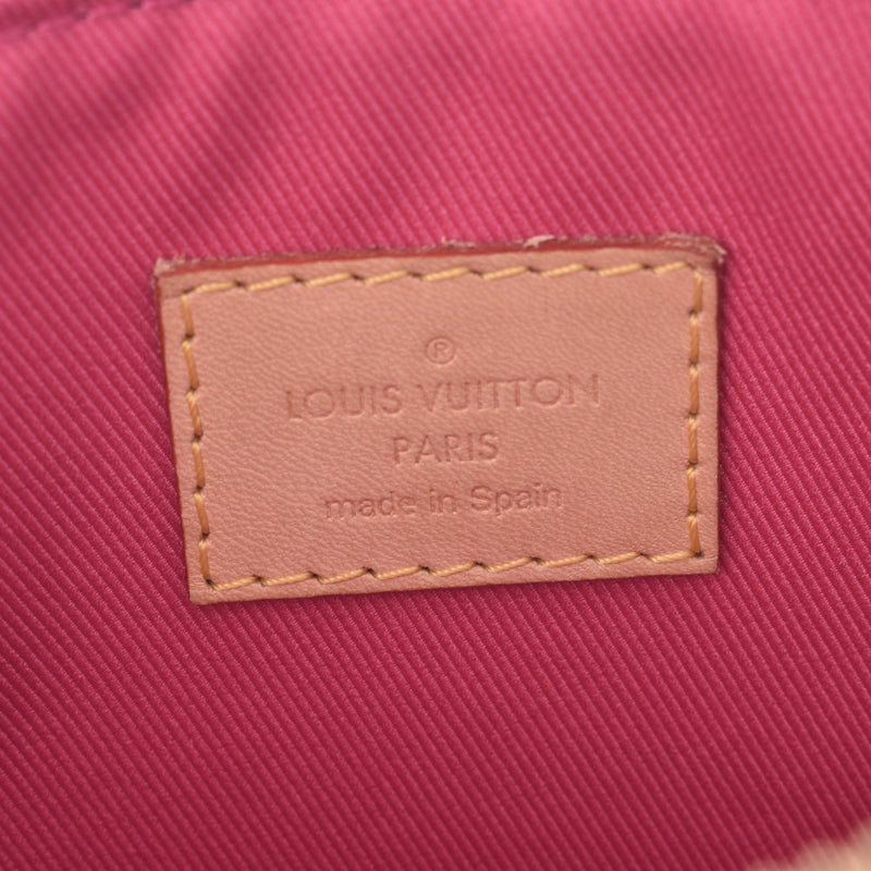 LOUIS VUITTTON路易威登单克洛雷塔布朗/粉色/黄色M45053女士单克帆布挎包B级二手银藏
