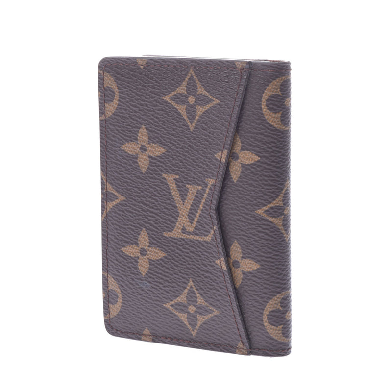 LOUIS VUITTON Monogram Organizer Duposh Brown M60502 Unisex Monogram Canvas Pass Case AB Rank Used Ginzo