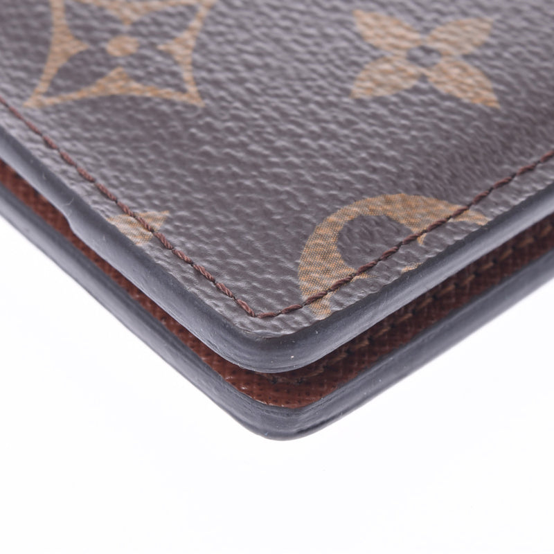 LOUIS VUITTON Monogram Organizer Duposh Brown M60502 Unisex Monogram Canvas Pass Case AB Rank Used Ginzo