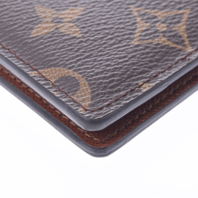 LOUIS VUITTON Monogram Organizer Duposh Brown M60502 Unisex Monogram Canvas Pass Case AB Rank Used Ginzo