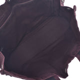 HERMES Hermes Fool Toe MM Black / Bordeaux Unisex Canvas Tote Bag C Rank Used Ginzo