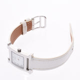 Hermes Hermes Rumsis HH1.210 Women SS / Leather Watch Quartz White Flat Full Technique A-Rank Used Sinkjo