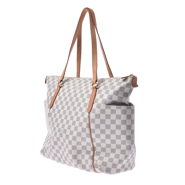 LOUIS VUITTON ルイヴィトン ダミエ アズール トータリー GM 白 N51263 ユニセックス ダミエアズールキャンバス トートバッグ Bランク 中古 銀蔵