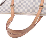 路易威登路易威登Damier Azur Totalley Gm White N51263男女皆宜的Damier Azul Canvas手提包B等级使用Silgrin