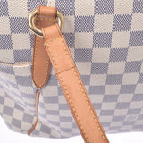 路易威登路易威登Damier Azur Totalley Gm White N51263男女皆宜的Damier Azul Canvas手提包B等级使用Silgrin