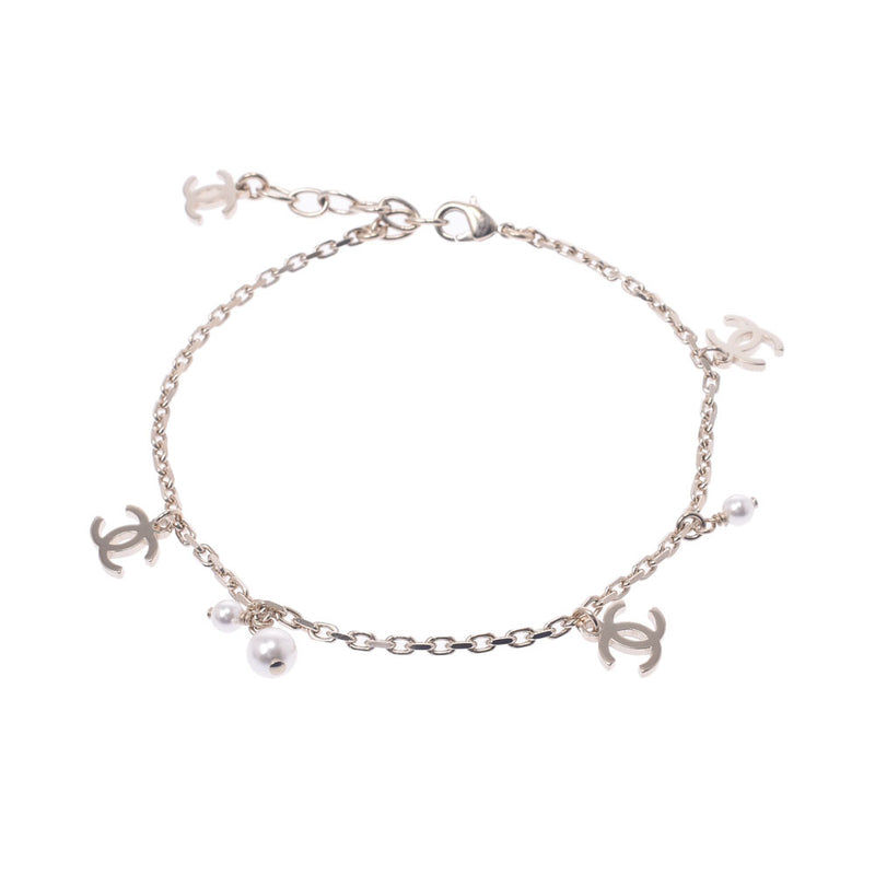 CHANEL Chanel Anklet 21 Years Model Women's Costume Pearl / Metal Other Accessories A Rank Used Ginzo