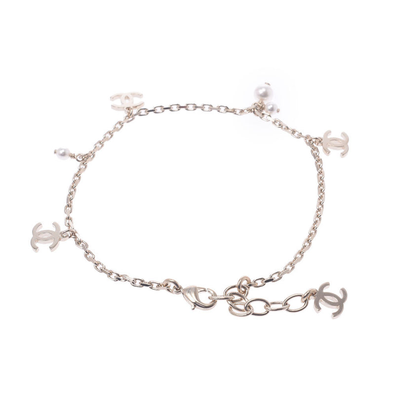 CHANEL Chanel Anklet 21 Years Model Women's Costume Pearl / Metal Other Accessories A Rank Used Ginzo