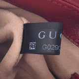 Gucci Gucci GG Mermont迷你顶级Cyriff黑色/红金支架583571女士抵消了肩带未使用的Silgrin