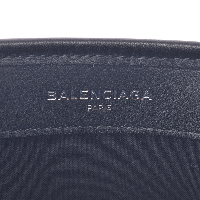 Balenciaga valenciaga Neibika巴士S白色/黑人女式帆布/皮革手袋AB排名使用水池