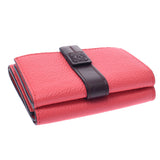 LOEWE Loewe Tryford Wallet Poppy Pink Women's Curf Three-folded wallet New Sanko