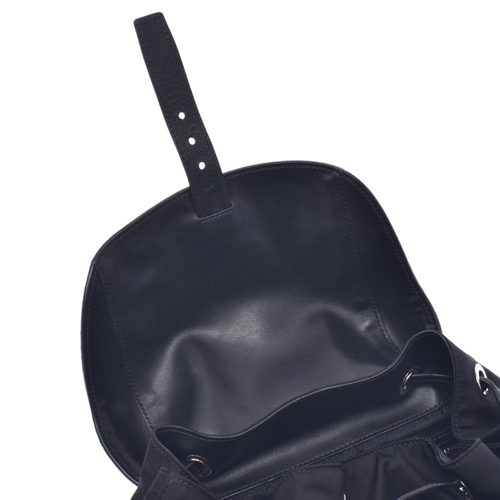 Prada Back Pack Black Unisex Rucks Day Pack 1BZ811 PRADA