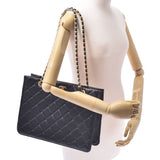CHANEL シャネル マトラッセ チェーントート 黒 ゴールド金具 レディース キャビアスキン ショルダーバッグ 新同 中古 銀蔵