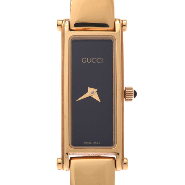 Gucci Gucci Bess Walking 1500L女性GP手表石英黑桌A  - 级使用Silgrin