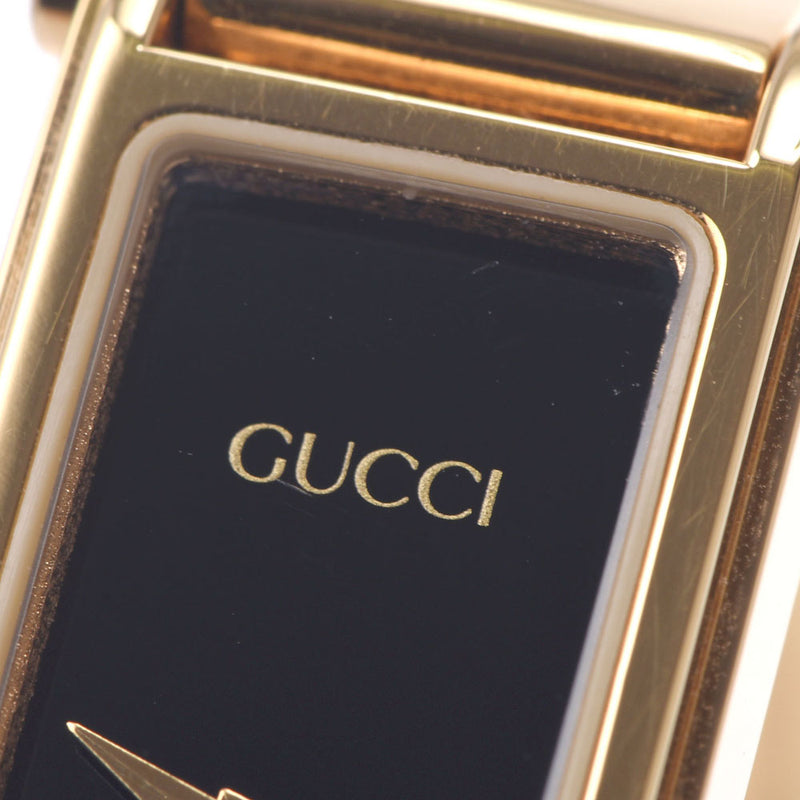 GUCCI Gucci Bless Watch 1500L Women's GP Watch Quartz Black Table A-Rank Used Silgrin