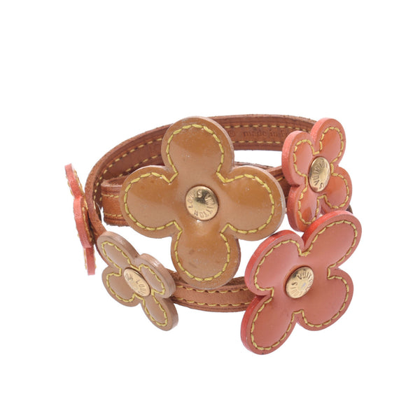 LOUIS VUITTON Louis Vuitton Flower Lexington Multicolore M92251 Men's Monogram Vernis Leather Bracelet B Rank Used Ginzo