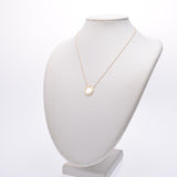 Tiffany & CO. Tiffany T to Circle Women's K18YG / Diamond / Shell Necklace A-Rank Used Silgrin