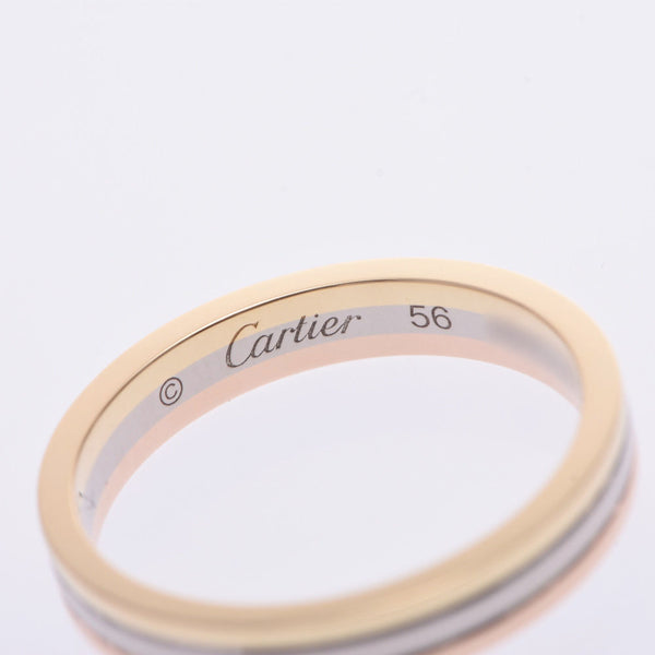 CARTIER カルティエ トリニティ ウエディングリング スリーカラー #56 レディース K18YG/WG/PG リング・指輪 Aランク 中古 銀蔵