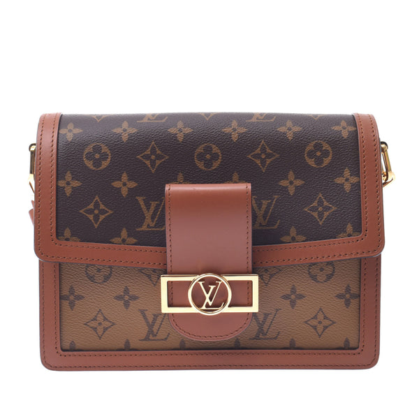 Louis Vuitton Louis Vuitton Monogram Reverse Deafeine离合器袋骆驼/棕色M44391女装Monogram Canvas单肩包A-Rank使用水池