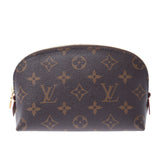 Louis Vuitton路易威登Monogram Pochette化妆品棕色M47515女性的Monogram Canvas Pouch A-Rank使用Silgrin