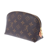 Louis Vuitton路易威登Monogram Pochette化妆品棕色M47515女性的Monogram Canvas Pouch A-Rank使用Silgrin