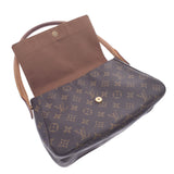 LOUIS VUITTON Louis Vuitton monogram mini-looping brown M51147 Lady's monogram canvas one shoulder bag B rank used silver storehouse