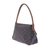 LOUIS VUITTON Louis Vuitton monogram mini-looping brown M51147 Lady's monogram canvas one shoulder bag B rank used silver storehouse