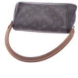 LOUIS VUITTON Louis Vuitton monogram mini-looping brown M51147 Lady's monogram canvas one shoulder bag B rank used silver storehouse