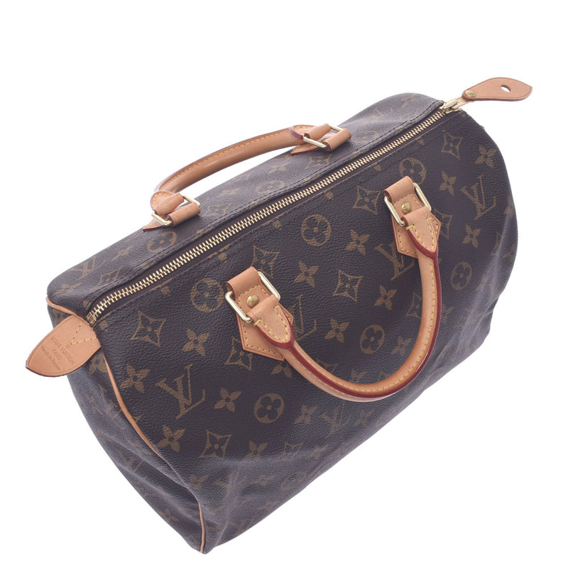 LOUIS VUITTON ルイヴィトン モノグラム スピーディ30 現行 ブラウン M41108 ユニセックス モノグラムキャンバス ハンドバッグ Aランク 中古 銀蔵