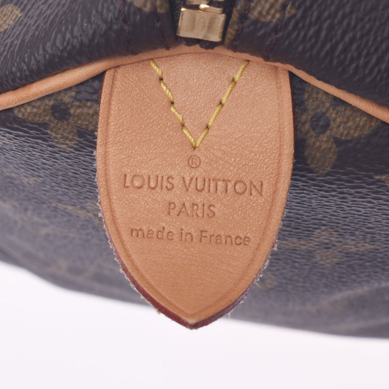 LOUIS VUITTON ルイヴィトン モノグラム スピーディ30 現行 ブラウン M41108 ユニセックス モノグラムキャンバス ハンドバッグ Aランク 中古 銀蔵