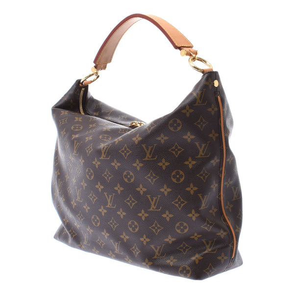 Louis Vuitton Louis Vuitton Monogram Schri MM Brown M40587 Women's Monogram Canvas One Shoulder Bag AB Rank Used Silgrin