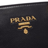 PRADA プラダ 2WAYバッグ 黒 ゴールド金具 1BA163 レディース レザー ハンドバッグ ABランク 中古 銀蔵